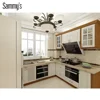 American style red cherry solid wood kitchen cabinets