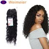 Wholesale best quality natural black water wave hair bundles with closure for black women
