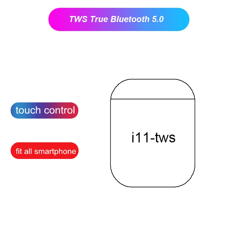 Customize Logo wireless earbuds headphones i7 mini i7s i8x i9s i11 i12 i13 tws headset BT tws earphones with charging case - ANKUX.COM