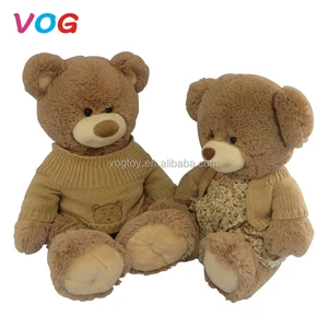 best baby gift couple plush 60cm 100cm brown custom teddy bear