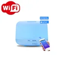 New 300ml WIFI ultrasonic aromatherapy essential oil WHITE base smart essential oil diffusers