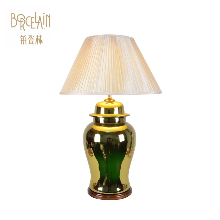 Wholesale Classic China Porcelain Gold Ceramic Decor Lamp