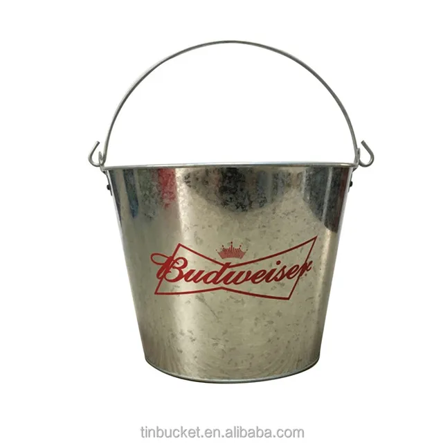 galvanized beer bucket with bottle opener