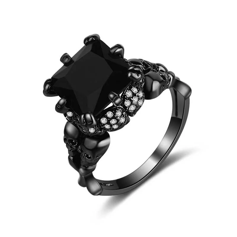 black gold Rings AAA zircon skull Rings for men wholesale fashion jewelry factory rings for women
black gold Rings AAA zircon skull Rings for men wholesale fashion jewelry factory rings for women