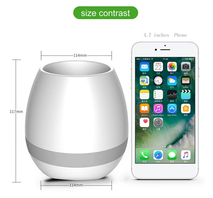 Custom Logo Enceinte Waterproof Portable Music Flowerpot Bluetooth Outdoor Speaker - ANKUX.COM
