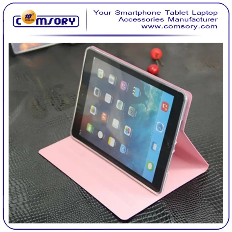 Pu leather and TPU Smart Cover Case Stand for iPad Air / iPad 5