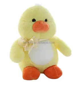 oem plush factory customized plush stuffed toy yellow duck toys