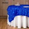 Handmade wedding rosette round table cloth for dinner