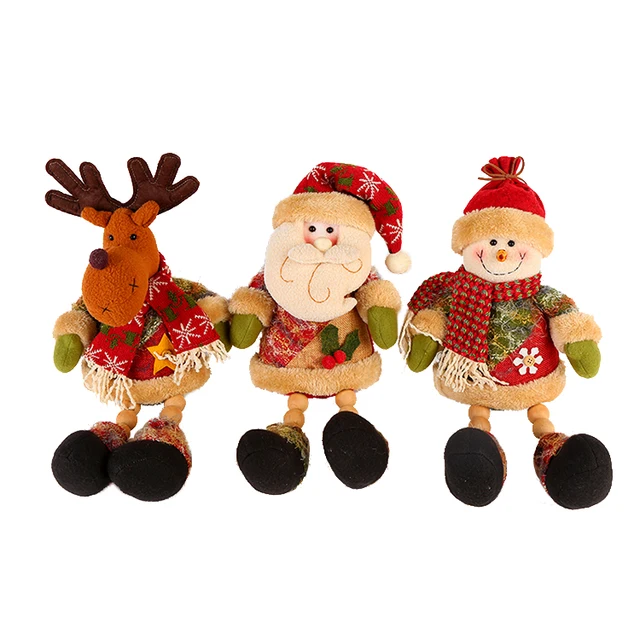 factory direct christmas decoration santa snowman reindeer toy