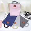 New fashion design office stationery waterproof nylon ipad bag with zipper Multi-function multi-layer a4 paper file