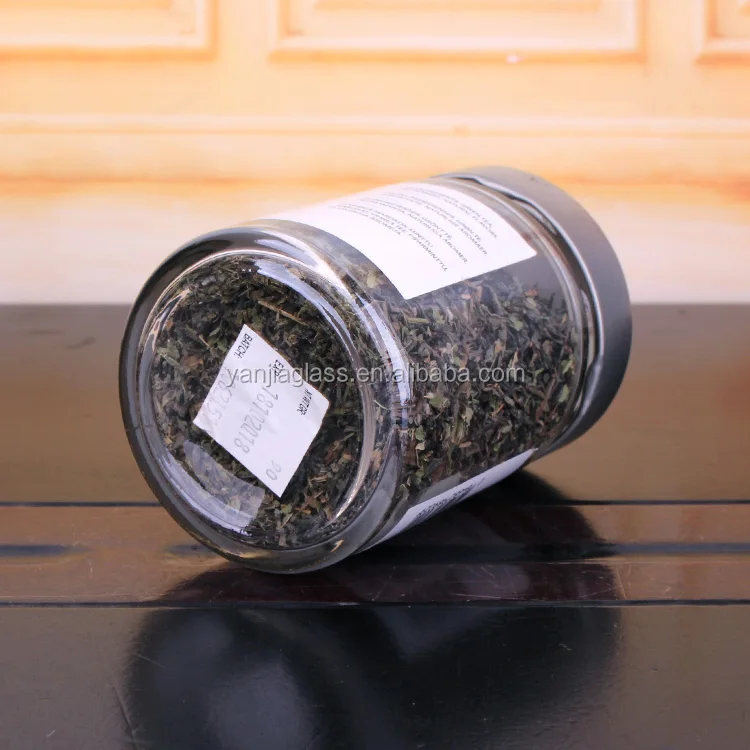 Wholesale wide mouth 100ml 200ml 300ml 500ml Empty airtight Glass Food Jar for Green Tea Honey Deep