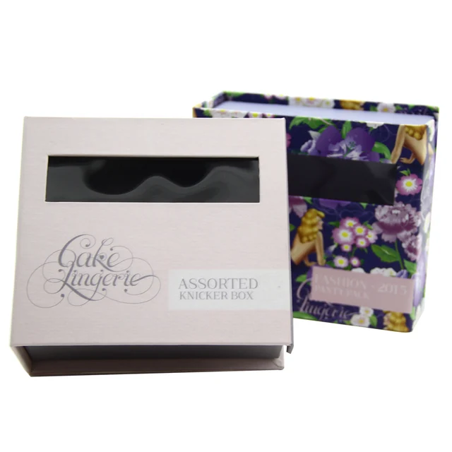 custom hard paper gift box with clear pvc window