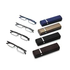 FONHCOO Customized Rectangle Frame 1.25 1.75 2.75 Multicolor Mini Reading Glasses With Case