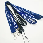 Fashion custom silicone printing neck strap lanyard