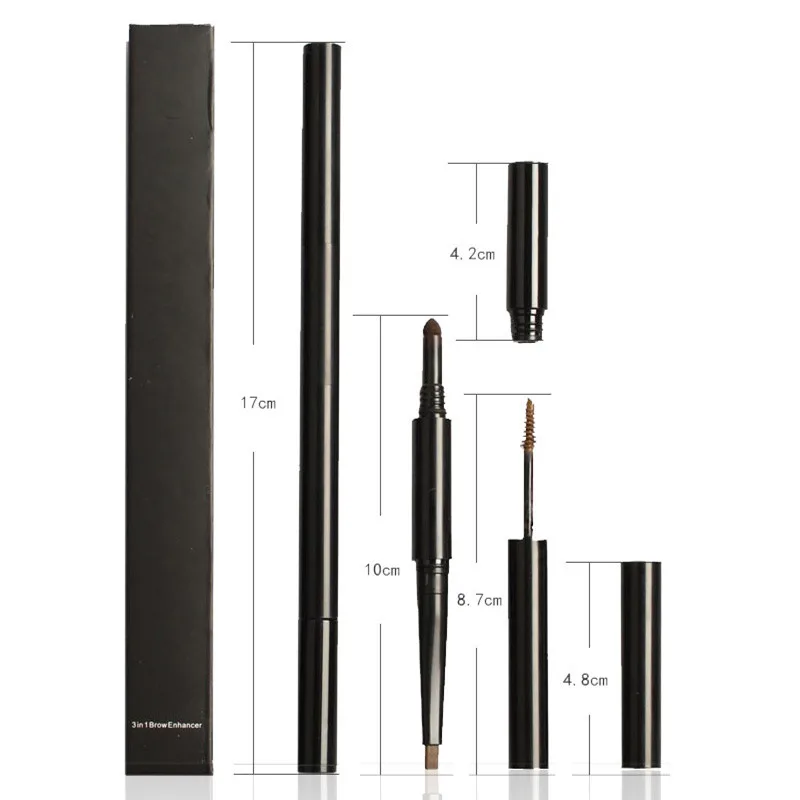 custom label brow pencil Multifunctional pencil Eyebrow Pencil + Eyebrow Powder + Brow Brush, 4 colors 
custom label brow pencil Multifunctional pencil Eyebrow Pencil + Eyebrow Powder + Brow Brush, 4 colors