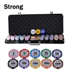 Gambling Chip 24pcs Custom Logo Plastic Gambling Clay Poker Chip Set