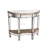 Antique living room glass mirrored console table