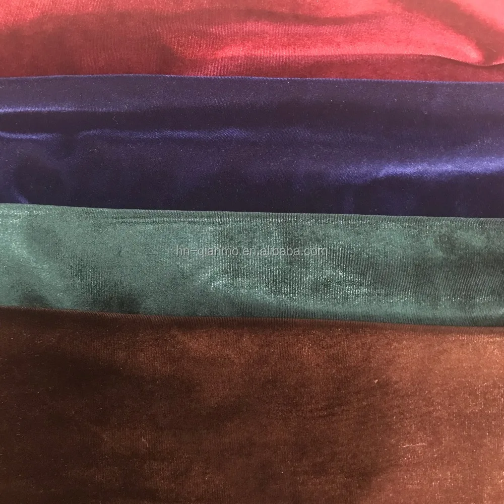 China supplier KS Velvet fabric without spandex