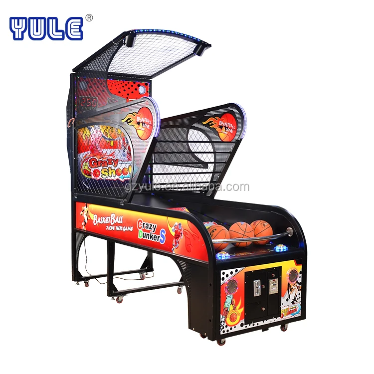 Yu Le Luxury arcade basketball game machine/basketball exercise game machine/amusement coin operated street basketball