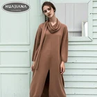 Design Mongolian 100% Cashmere Women Long Sleeve Sweater