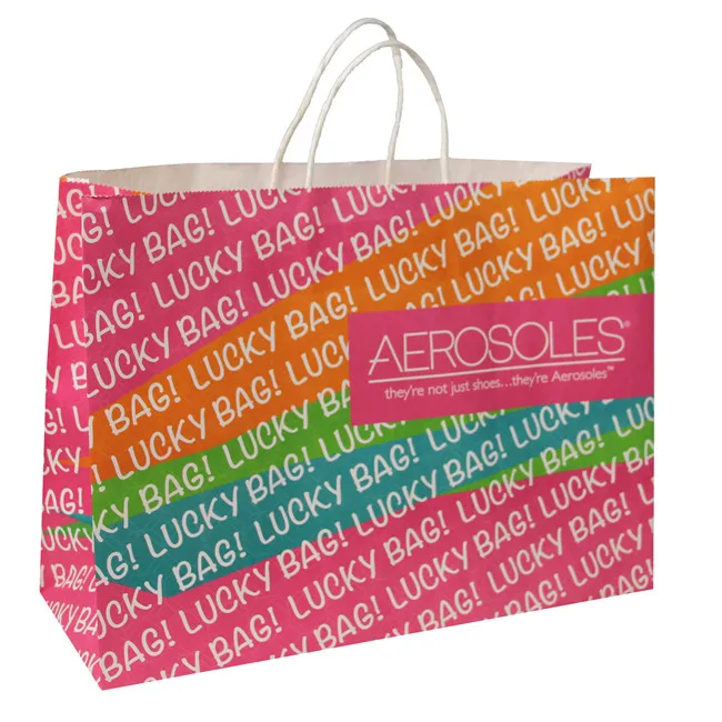 factory custom wholesale christmas paper win gift bags bulk