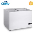 DC-250FG Glass Door Solar Powered Chest Prices Best Deep Freezer