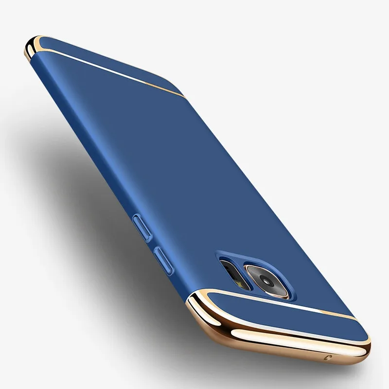 

3 in 1 Ultra Thin Shockproof Cover Case for Samsung Galaxy S7 S6 Edge J3 J5 J7 A5 A7 2016 Grand Prime Plating PC cases bag