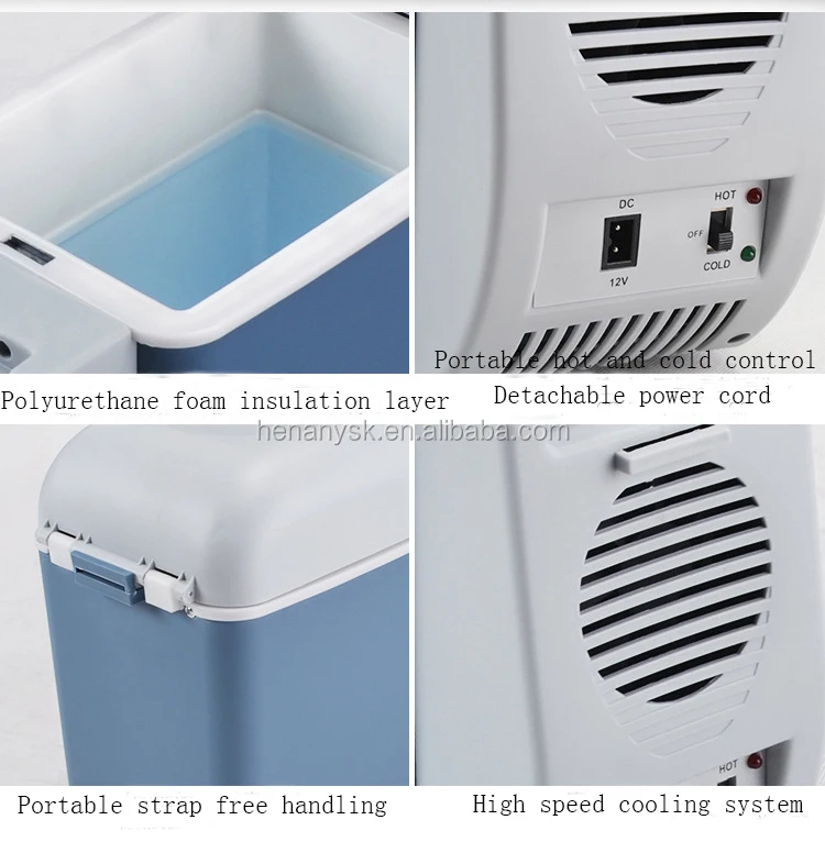 7.5L High-Efficiency Energy-Saving Car Refrigerator Mini Fridge Refrigerator for Car Hot and Cold Refrigerator