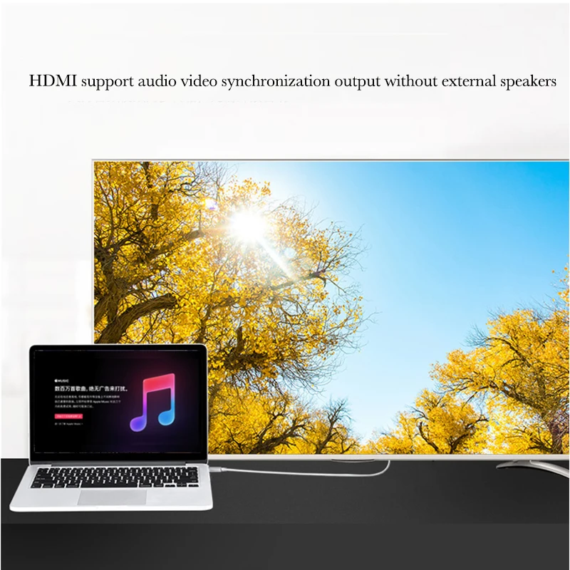 6 ft 4K@30HZ ABS gold plated usb-c type-c to hdmi cable for Type c Device - ANKUX.COM