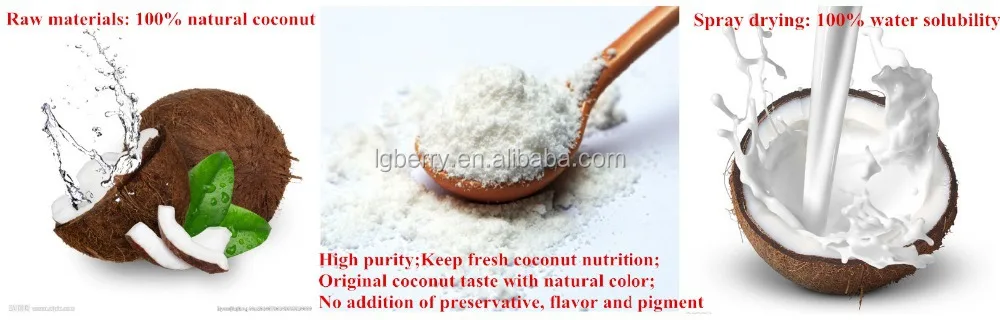 gmp, iso, organic natural coconut powder/coconut