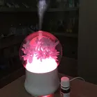 Flower LED small electric ultrasonic essential oil diffuser machine for aromatherapy