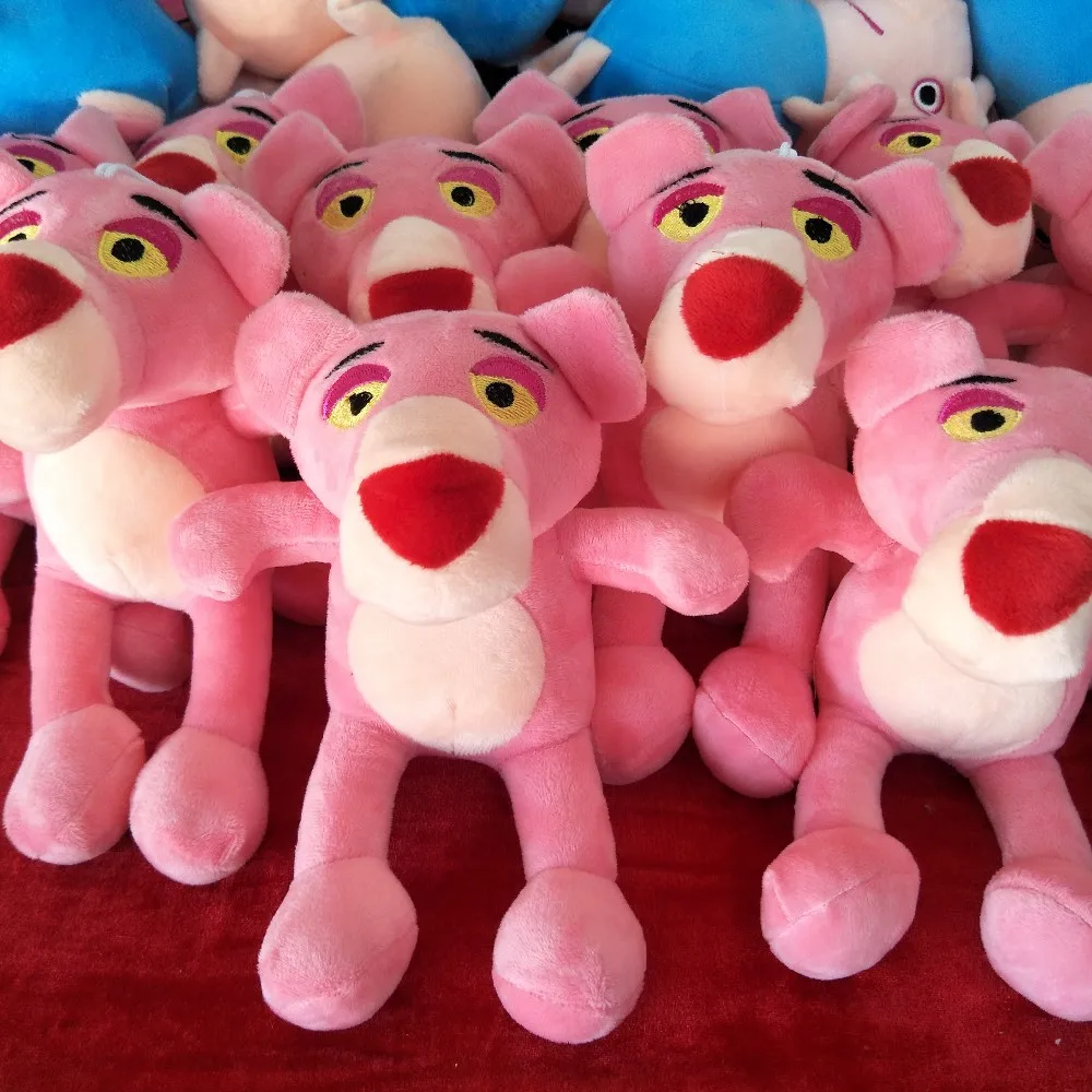 pink leopard creative small pink panther plush toys animal