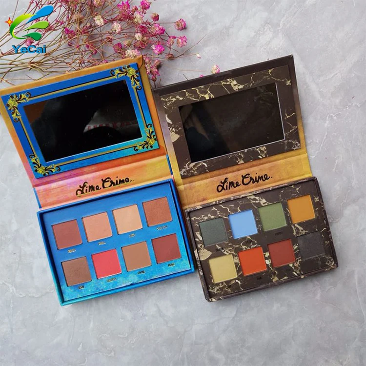 2017 Fashion empty makeup eyeshadow palette, free sample low moq eyeshadow palette