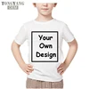 TONGYANG Custom Children T-shirts DIY Print Your Design Kids T-shirts Boys Girls DIY Tee Shirts Printing OEM Kids T Shirt