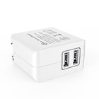 2 Ports 4.8A Mini Dual Port 2 x 2.4A 24W US Plug Smart USB Wall Charger