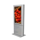 Outdoor wifi 4g networking floor standing touch screen kiosk digital poster