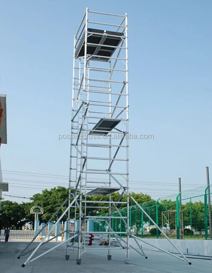 Aluminum Portable climb ladder scaffolding manufacturer