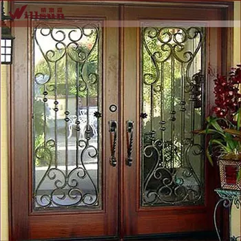 Wrought Iron Glass Insert Used Exterior Doors For Sale ...