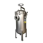 food grade stainless steel 304 316L multi cartridge liquid bag filter housing