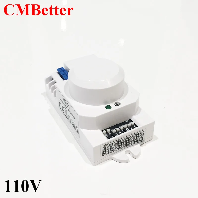 New 110v 5.8GHz HF Systerm LED Microwave 360 Degree Radar Sensor Light Switch Ceiling light Occupancy Body Motion Detector CM026 (3)
