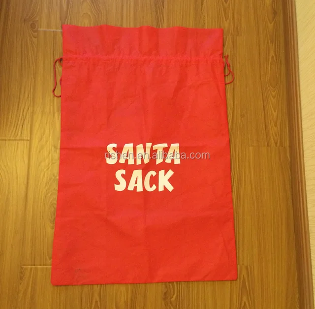 with drawstring gift bags cotton canvas christmas santa sack