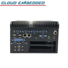 Aluminum Alloy Multiple IO Fanless PCI slot 2 Ethernet Mini PC x86, support Ubuntu, Win10