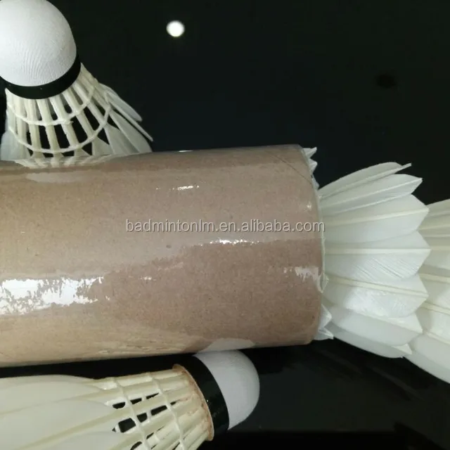 grade natural cork head goose feather badminton shuttlecock