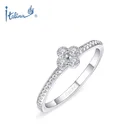 Manufacturer Wholesale Flower Shape Finger Ring Gift for Women Girls With White Zircon Stones