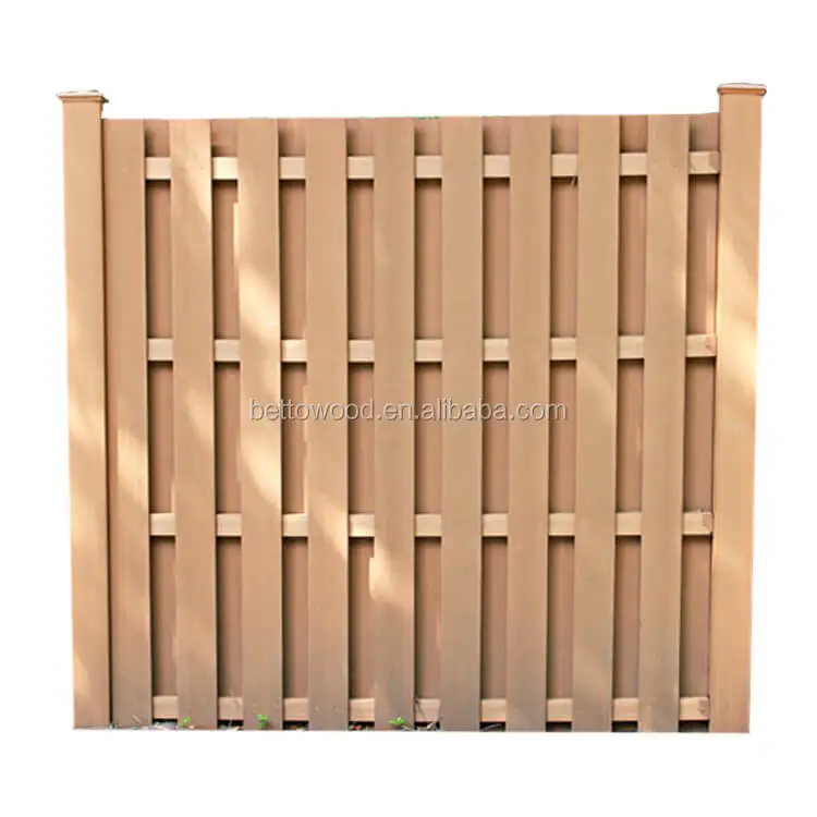 Easily Assembled Wood Plastic Composite Fence Decking Panel Material