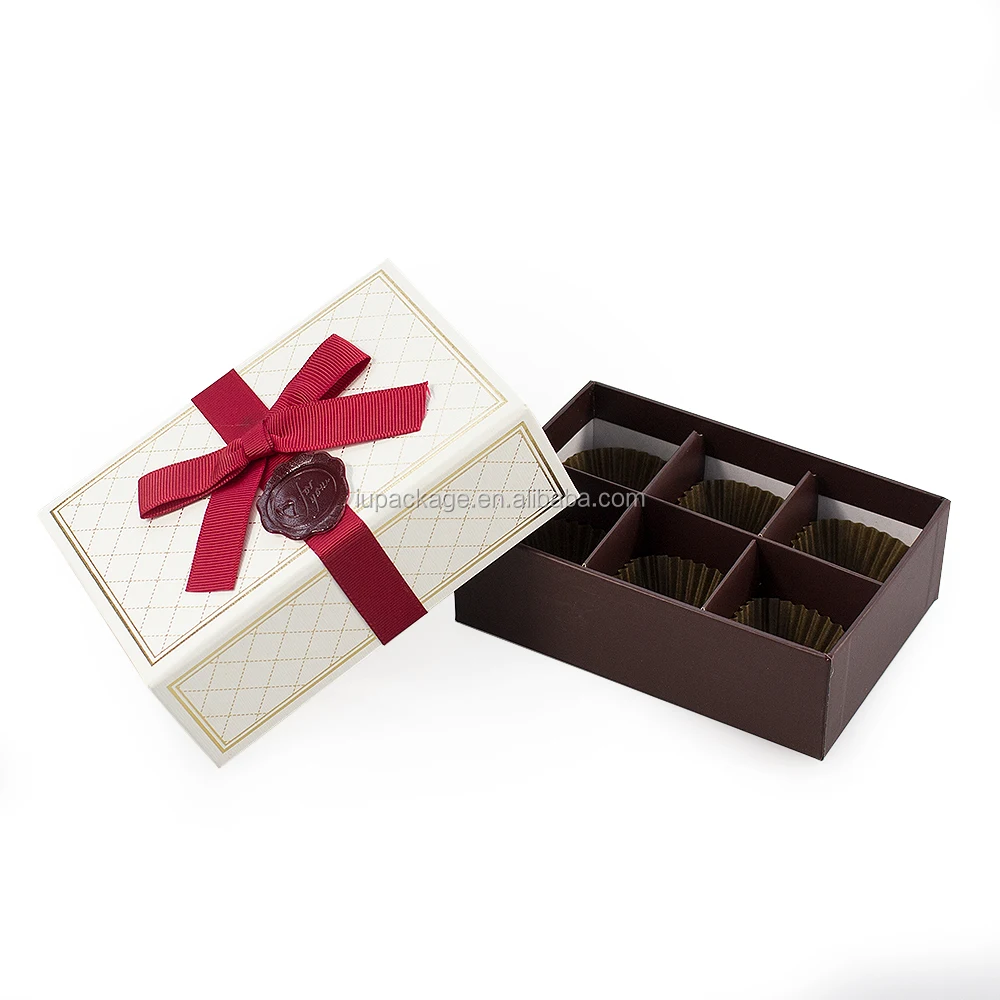 white empty drawer box chocolate praline packaging gift box with