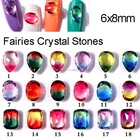 Factory direct sales K9 crystal glass stone foil backed,shaped fancy crystal stone
