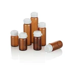 Health Care Supplement 3ml 5ml 6ml 7ml 10ml 12ml 15ml Amber Glass Medical Pill Bottle With Tear Off Cap, Tabs, Tablets, Steroids