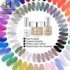 Color Fast Drying Dip Powder 3 In 1 Match Uv Gel Polish Nail