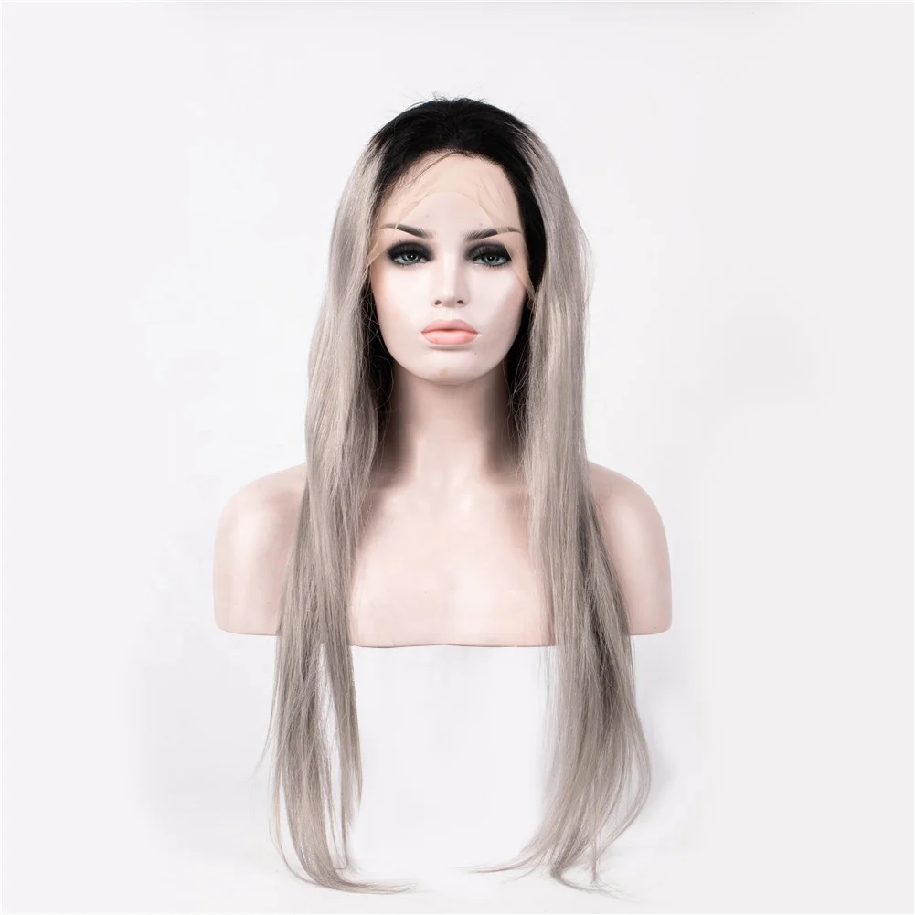 Top grade silk straight silver grey human hair lace wig brazilian ombre grey color full lace wigs
Top grade silk straight silver grey human hair lace wig brazilian ombre grey color full lace wigs